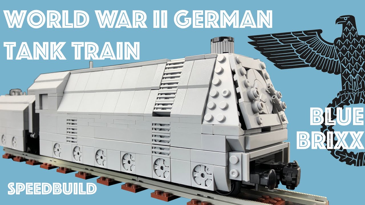 World War II German Wehrmacht Tank Train Locomotive  - Lego compatible BlueBrixx  101484