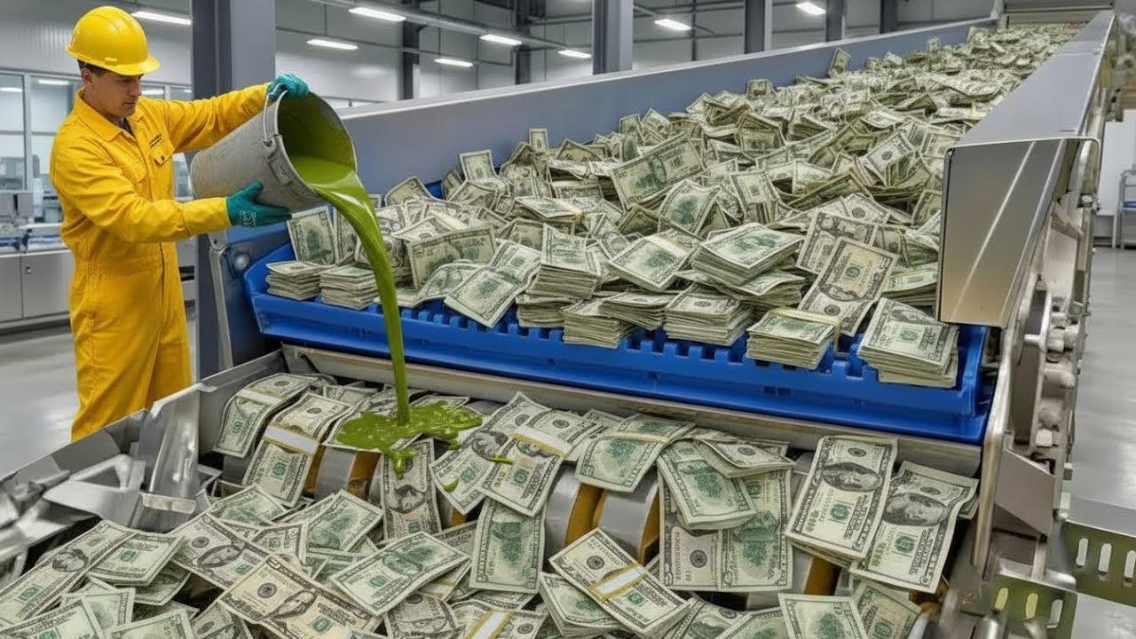 Inside the U.S. Dollar Printing Factory: From Paper to $100 Billion Currency (Full Process)