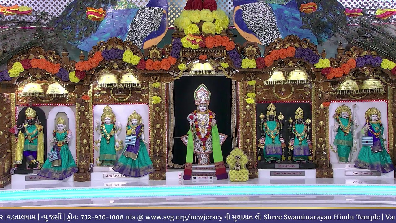 Shree Swaminarayan Hindu Temple - VadtalDham - New Jersey || SSAUSM | Live Darshan