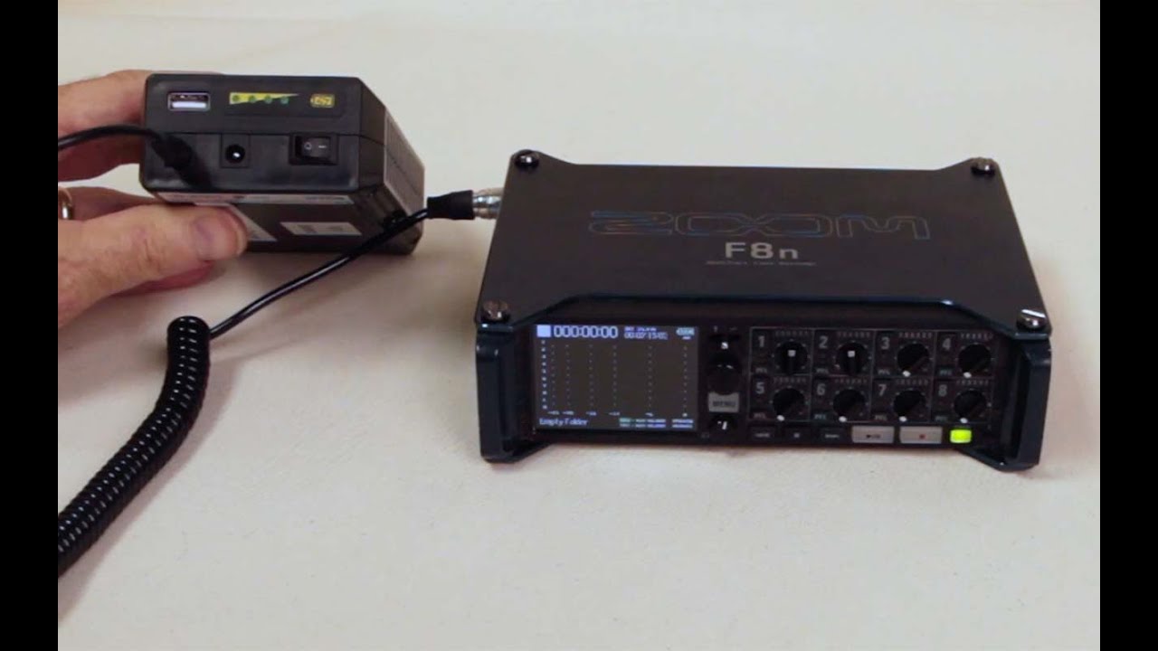 Setting up a Zoom F8n to record