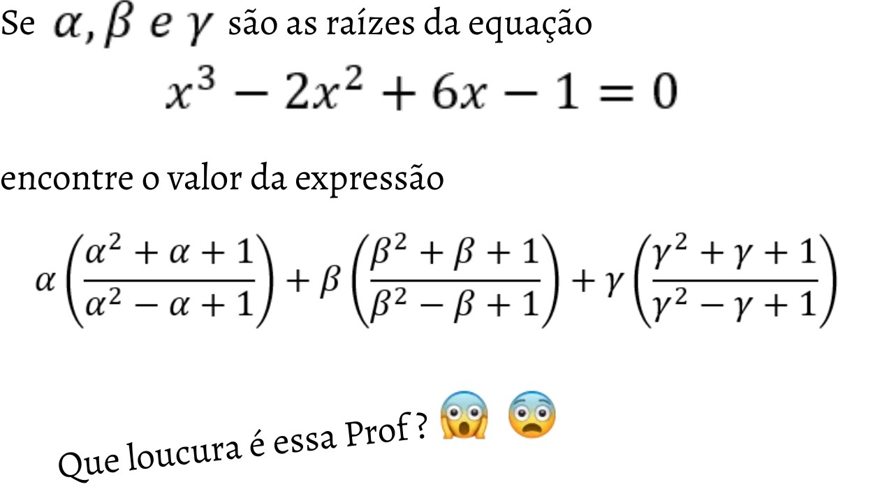 Polinômios e relações de Girard num nível hiper very hard (Estilo ITA-IME 2ª fase)