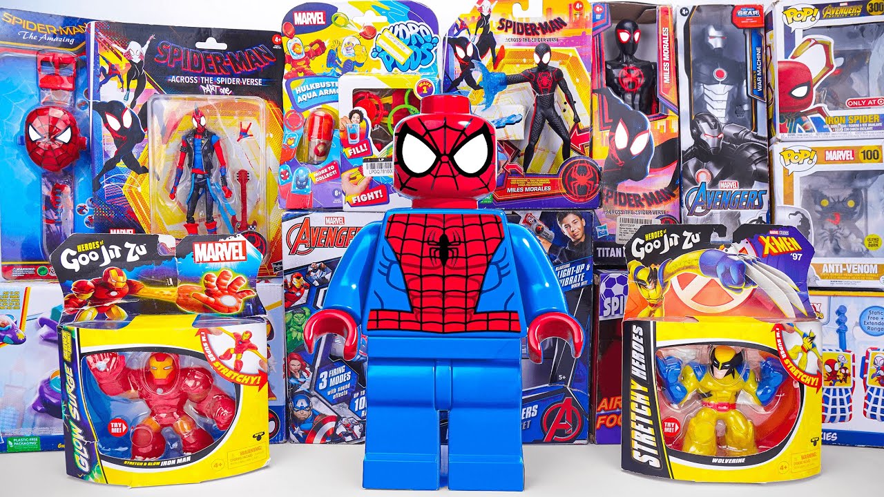 Marvel Spiderman Toys Unboxing Review | Marvel Spiderman Lego Blind Box | Spider Man Bow & Arrow