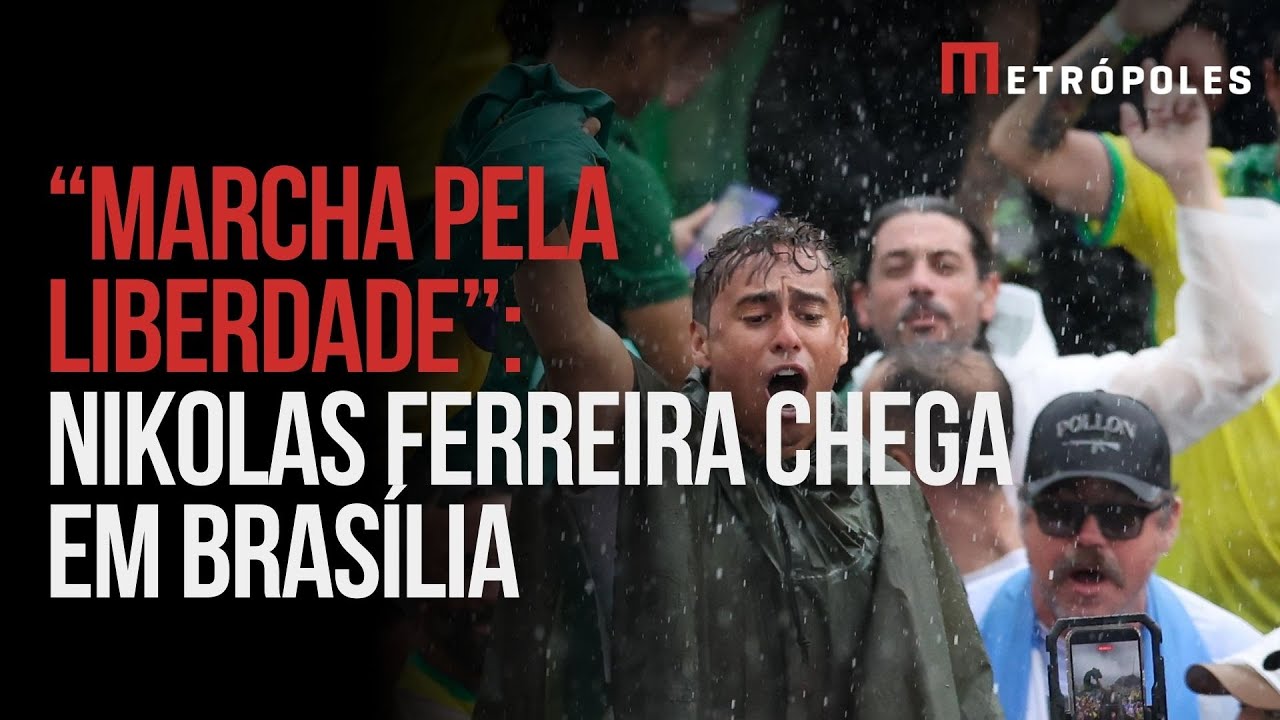 Nikolas Ferreira chega em Brasília para finalização da 
