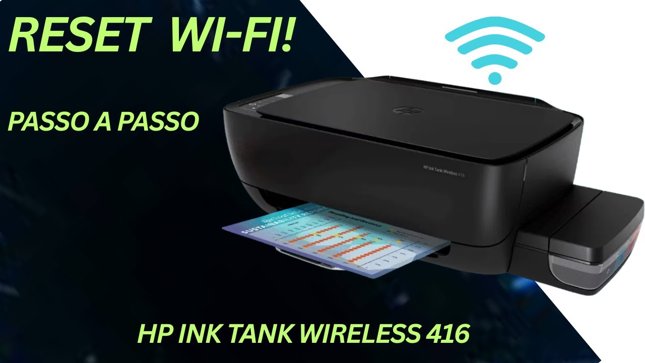 Wi-Fi Não Conecta na HP Ink Tank 416? Reset Completo Passo a Passo