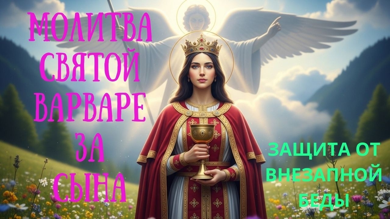 МАТЕРИНСКАЯ МОЛИТВА ЗАЩИТЫ К СВЯТОЙ ВАРВАРЕ ЗА СЫНА СПАСЕТ ОТ КАТАСТРОФЫ И ЗЛОГО СЛУЧАЯ.