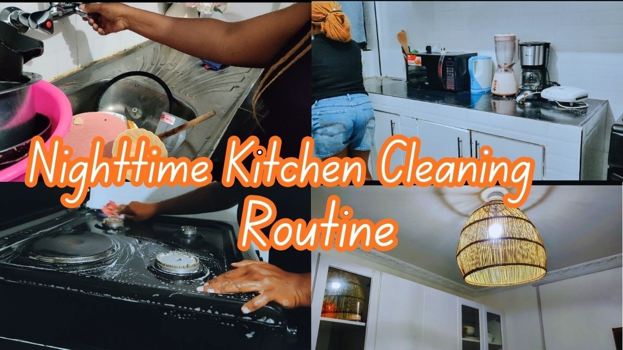 Clean With Me | Nighttime Kitchen Cleaning Motivation| After Dark Cleaning