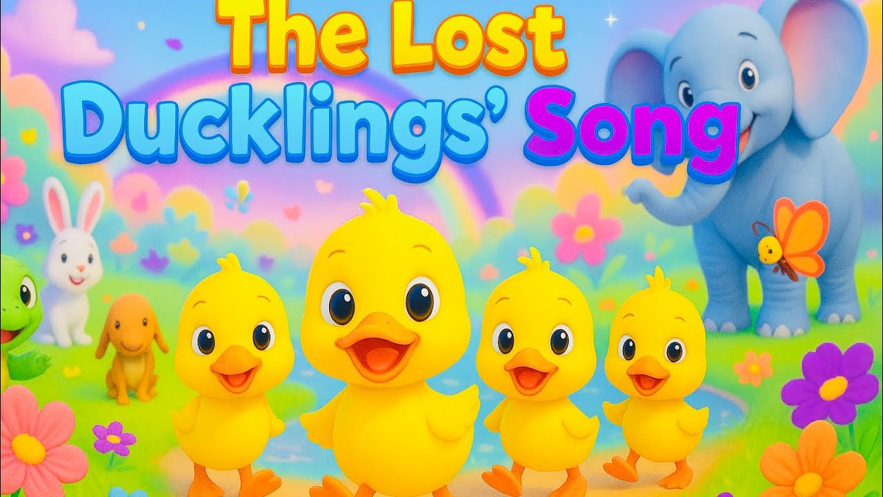 The Lost Ducklings’ Song 🐥🌈 | Magical Animal Adventure for Kids | Learn & Sing Along!