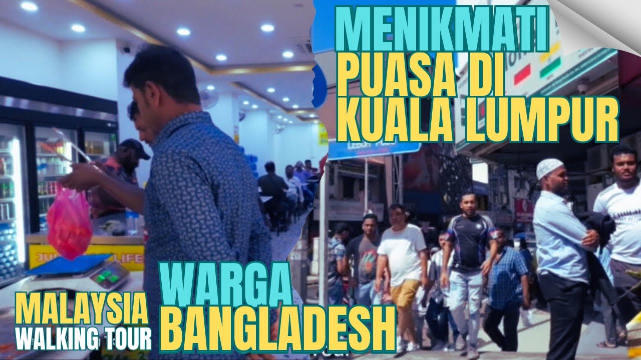 MALAYSIA 🇲🇾 KOTA RAYA KUALA LUMPUR / PEOPLE SAY MINI DHAKA, WALKING TOUR 4K HDR