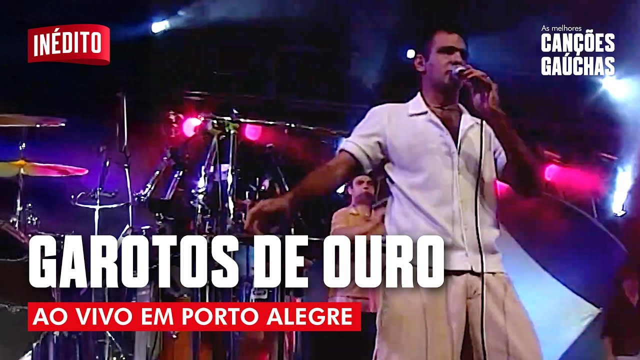 DVD - GAROTOS DE OURO AO VIVO EM PORTO ALEGRE - INÉDITO