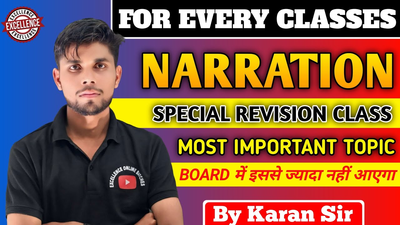 🔥 NARRATION IN ENGLISH GRAMMAR 🔥✅।। Direct and indirect narration part 2by Karan Sir