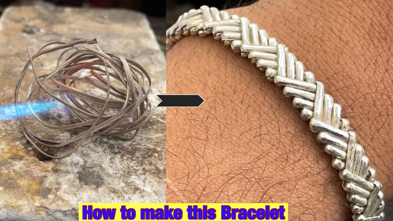 Cross Design Bracelet Making | How Silver Bracelet is Made
