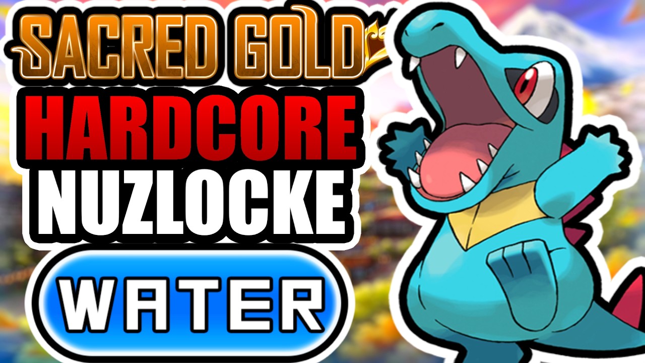 Pokémon Sacred Gold Hardcore Nuzlocke — только водные типы! Ромхак 4-го поколения!