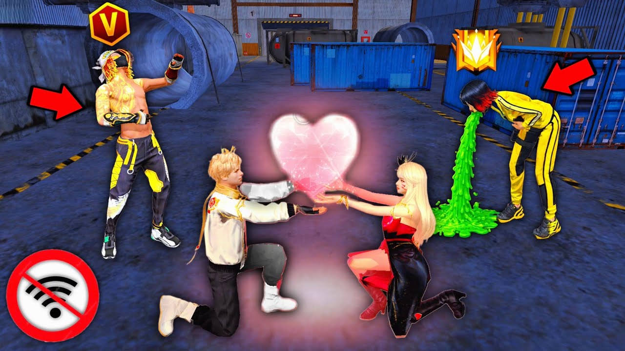 TROLLEAMOS CON LAS SKINES DE SAN VALENTIN 💘 en LOBO SOLITARIO Y ESTO PASO! 😱 FREE FIRE