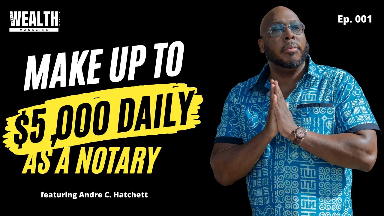 🔥 MAKE UP TO $5,000 A DAY AS A NOTARY SIGNING AGENT! 🔥