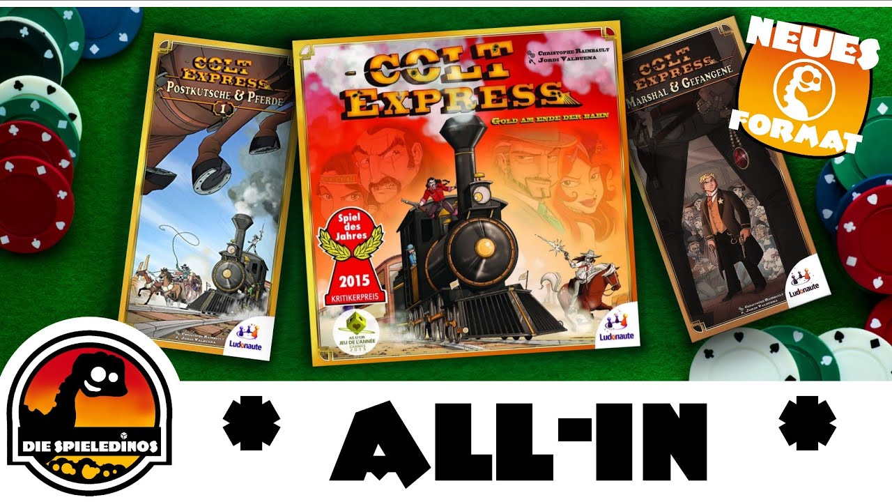 All-In Colt Express Brettspiele Komplett