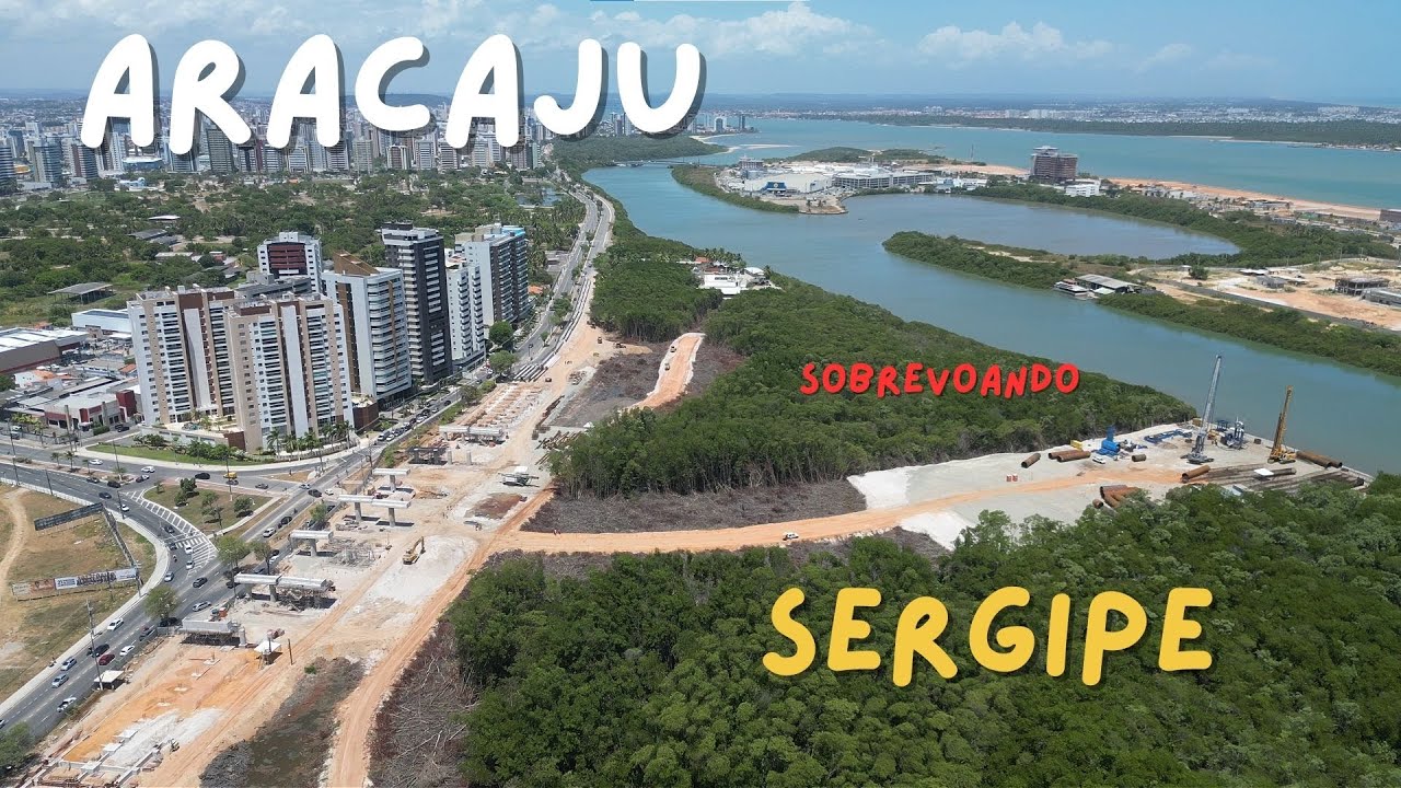 Видео с дрона строительства моста между проспектом Танкредо Невес и районом Короа-ду-Мейо.