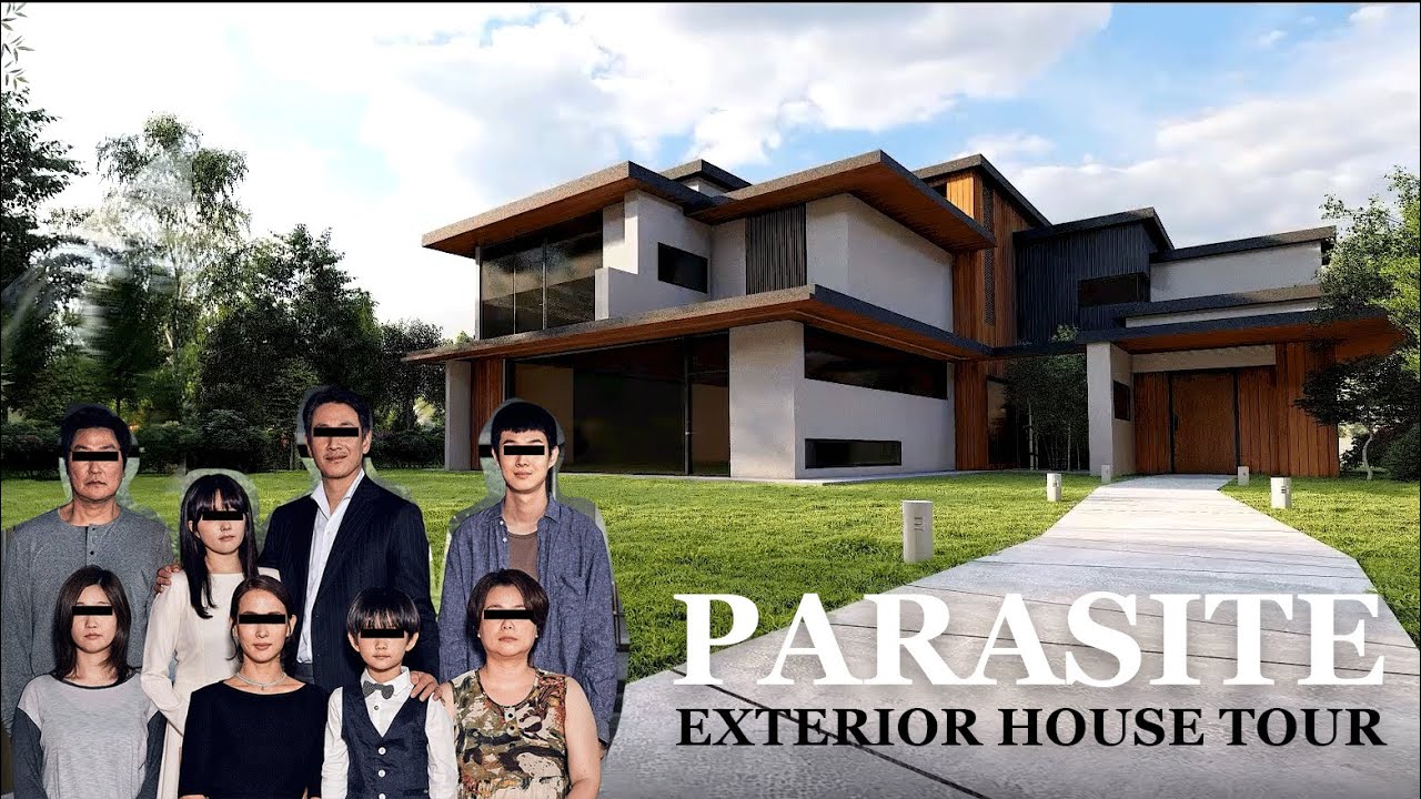 Park Family Exterior House TOUR | Parasite Movie House