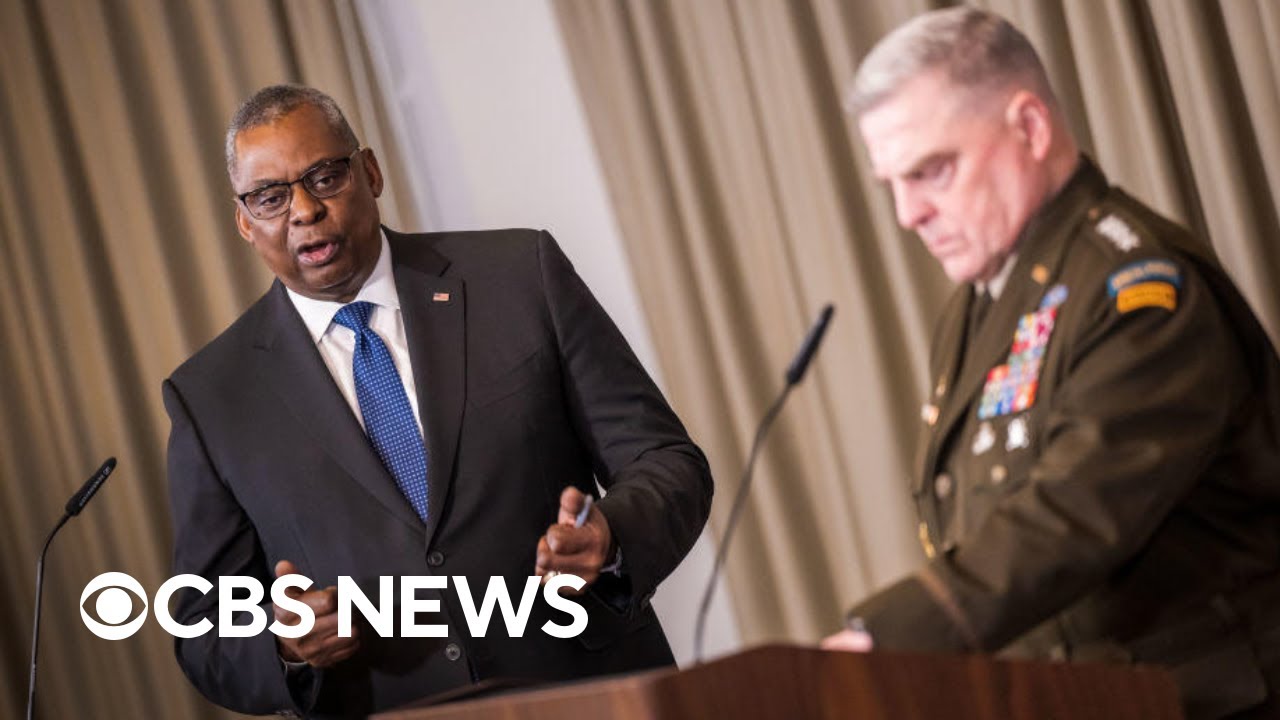 Defense Secretary Austin, Gen. Milley hold news conference on Ukraine | full video