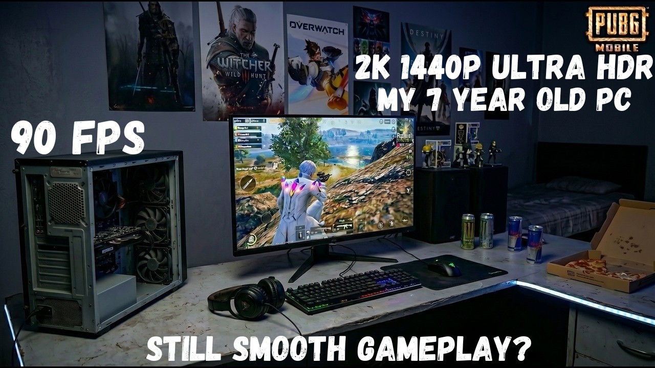 I Tested a 7-Year-Old PC in PUBG Mobile Gameloop 2K 1440p 90FPS Still Smooth Gameplay? Ryzen 5 2600