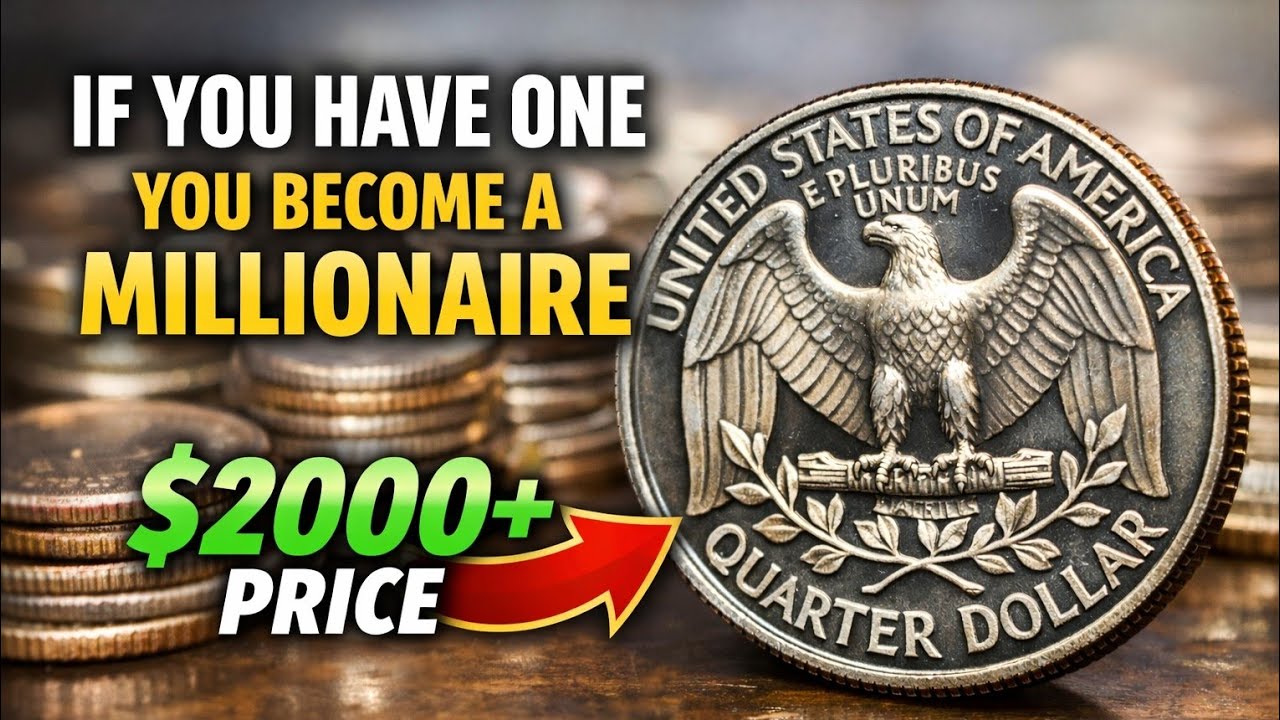If You Have This US Quarter… You’re Lucky!#coin #coincollecting #coinvalue #currency 