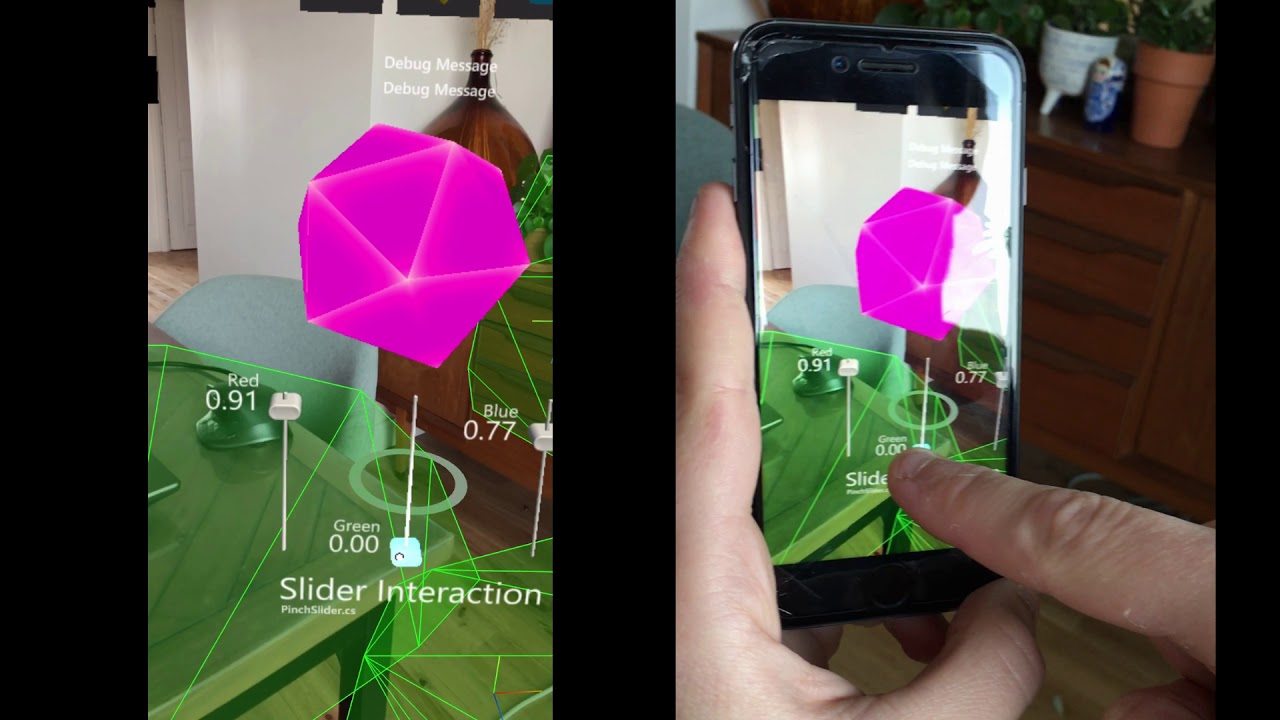 WebXR demo app built with Unity