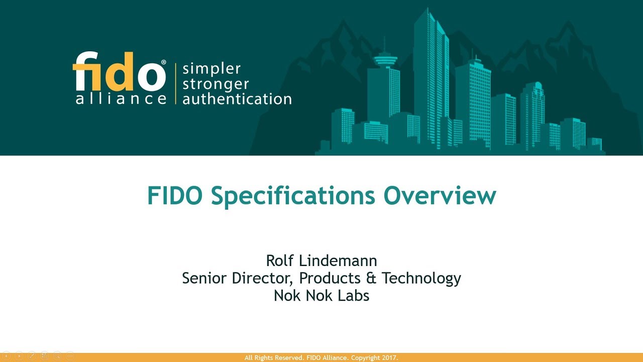 FIDO Alliance: Technical Specifications Overview