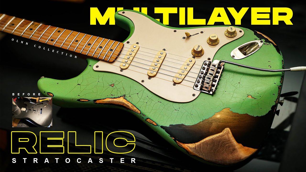 Fender Stratocaster st54 Japan Make it Relic Multilayer