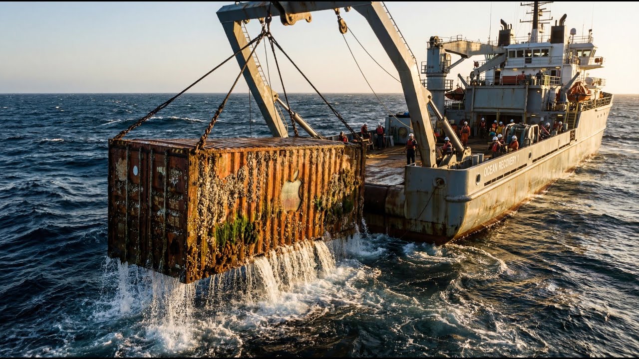 We Opened a Secret iPhone Container 180 Feet Underwater