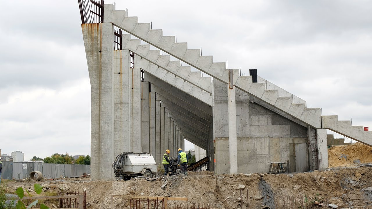 Podejrzeliśmy postęp prac nad budową Radomskiego Centrum Sportu