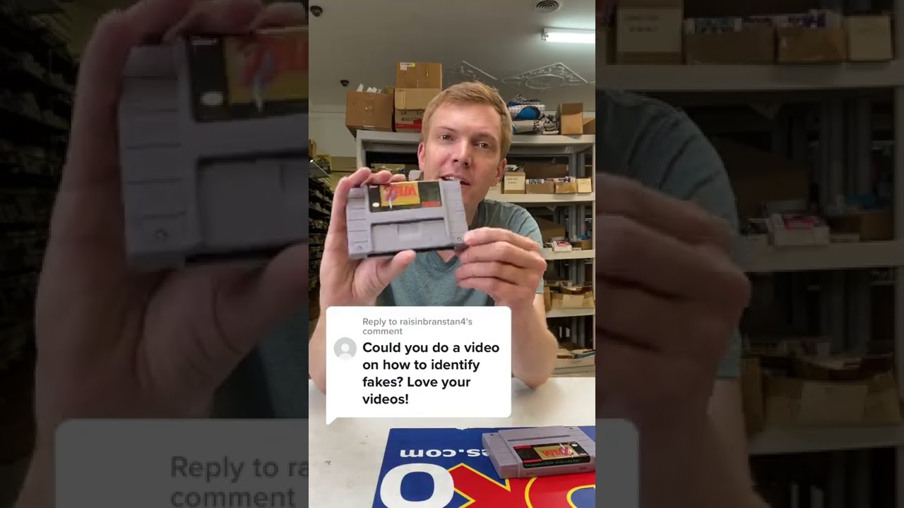 Joey from DKOldies shows you how to spot a fake SNES game!