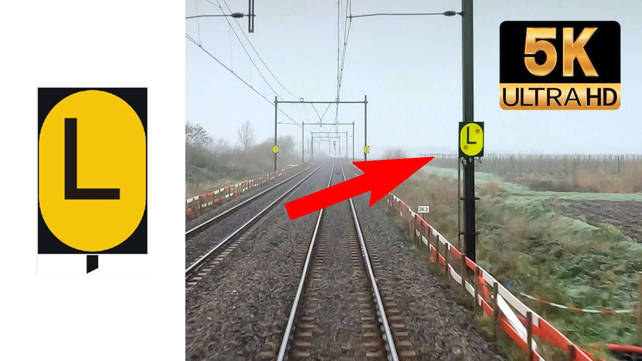 [5K] Spoorwegseinen uitgelegd DEEL 14: L bord ['s-Hertogenbosch Utrecht CABVIEW HOLLAND 30nov 2020]
