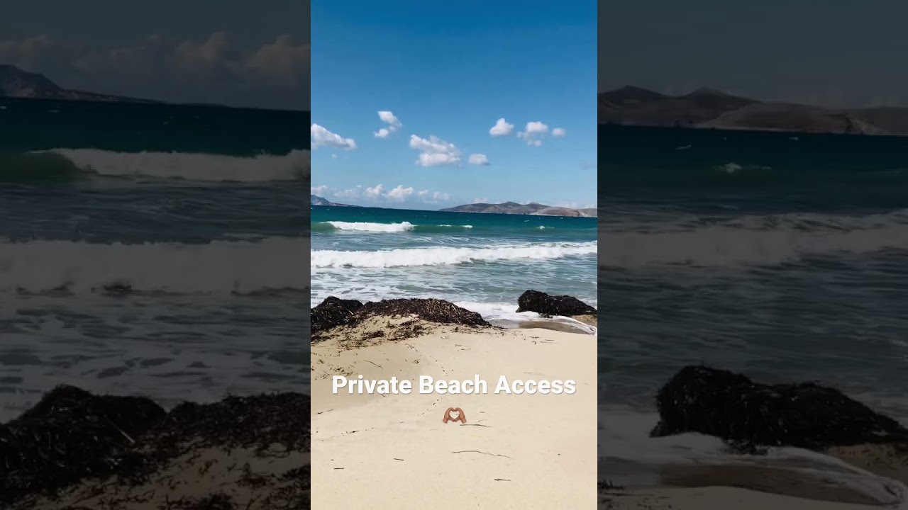 Private Beach Access 🫶🏽 #beach #islands #greece