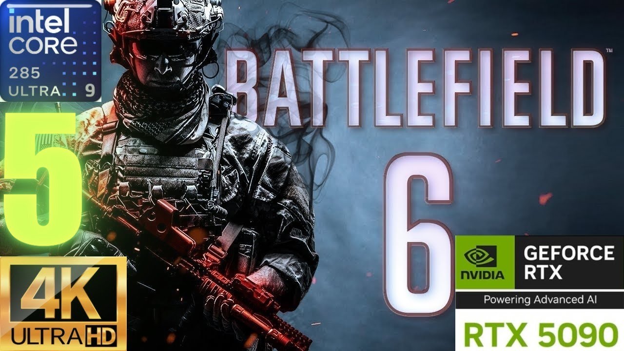 RTX 5090 - Battlefield 6 4K 60FPS Трассировка лучей на ультрареалистичной графике Геймплей #5 Без...