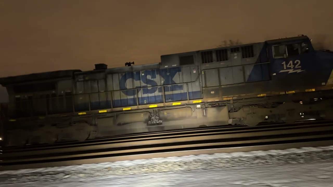 CSX YN2 Trails 2nd On A CSX Crude Oil Train In LaGrange, IL On January 4, 2026