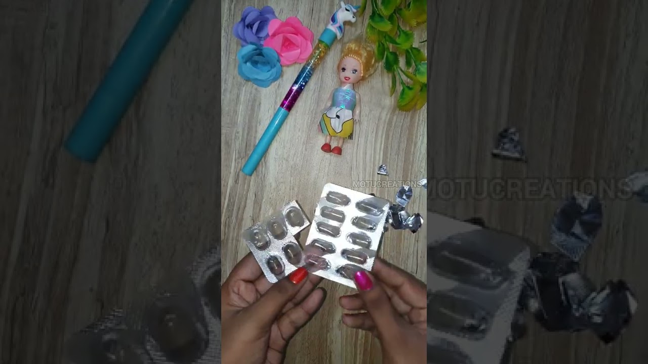 Empty medicine wrapper craft #shorts #youtubeshorts #ytshorts #craft #diy #shortvideo