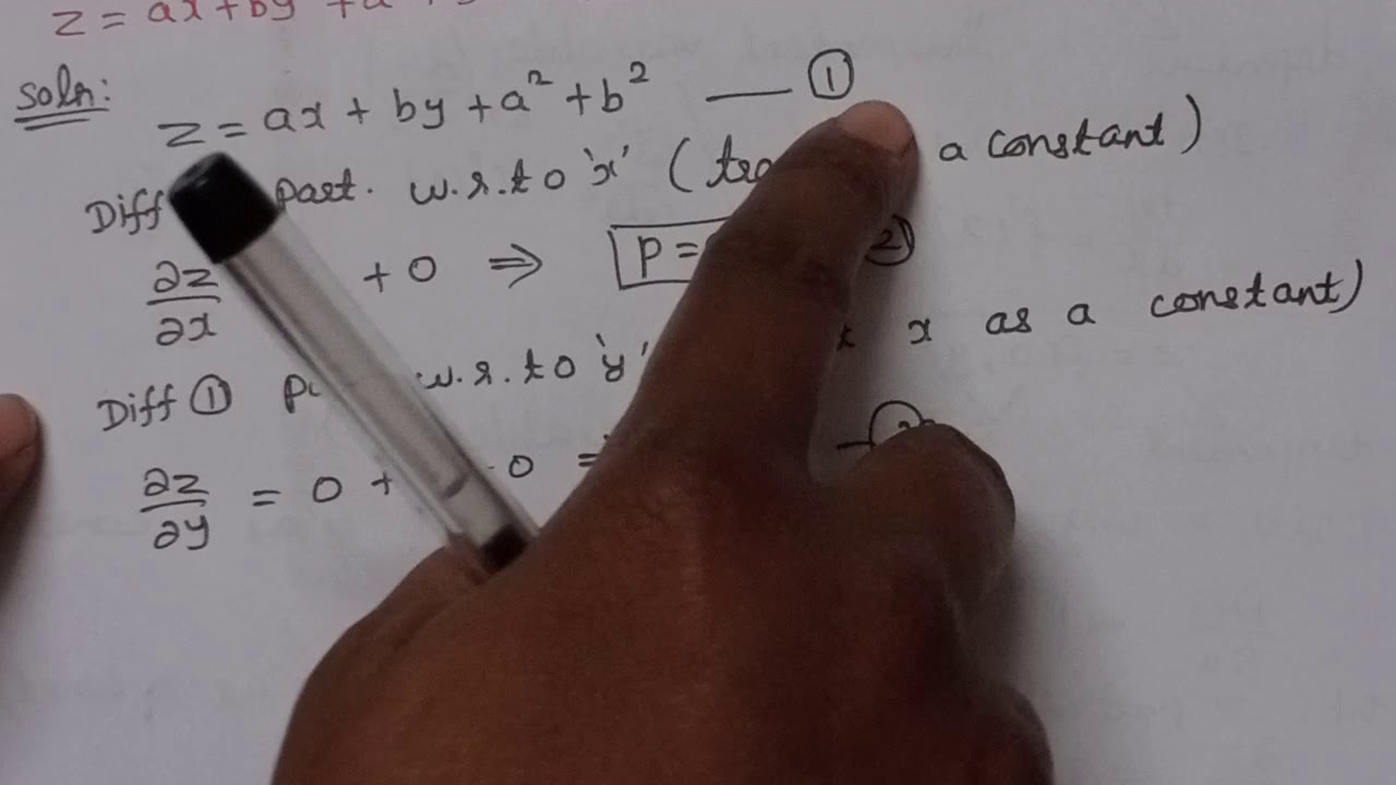 Formation of PDE by eliminating arbitrary constants # Explained in Tamil # Engineering Maths