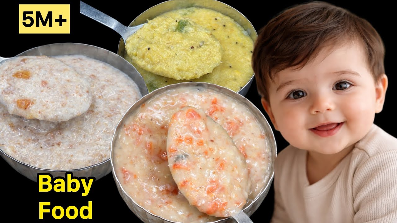 10 मिनट में 3 बेबी फ़ूड रेसिपी | Busy Moms के लिए झटपट Breakfast, Lunch, Dinner 