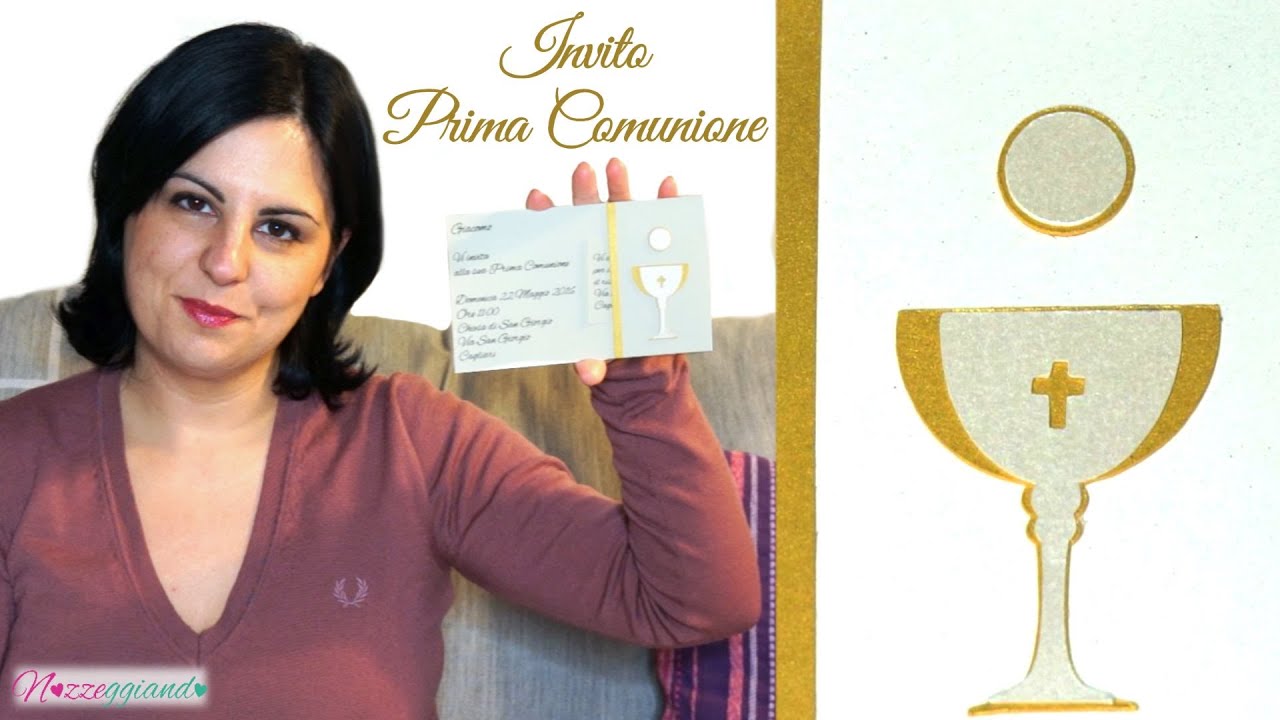 Calice - Inviti Prima Comunione Fai da te | Tutorial | Nozzeggiando