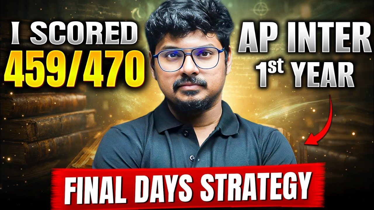 How I Scored 459/470 in AP Inter 1st Year | Real Strategy | Study Plan & Preparation Tips | IPE 2026