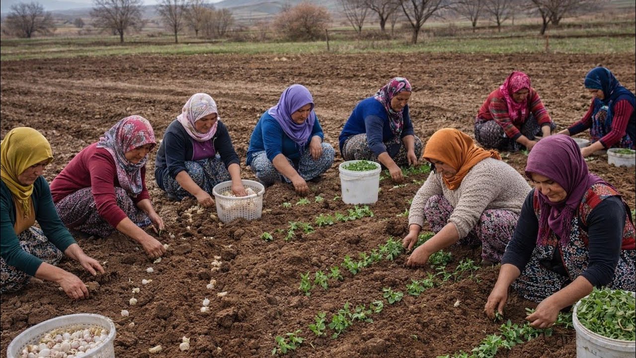 SARIMSAK , BEZELYE  SOĞAN DİKİMİ YAPTIK