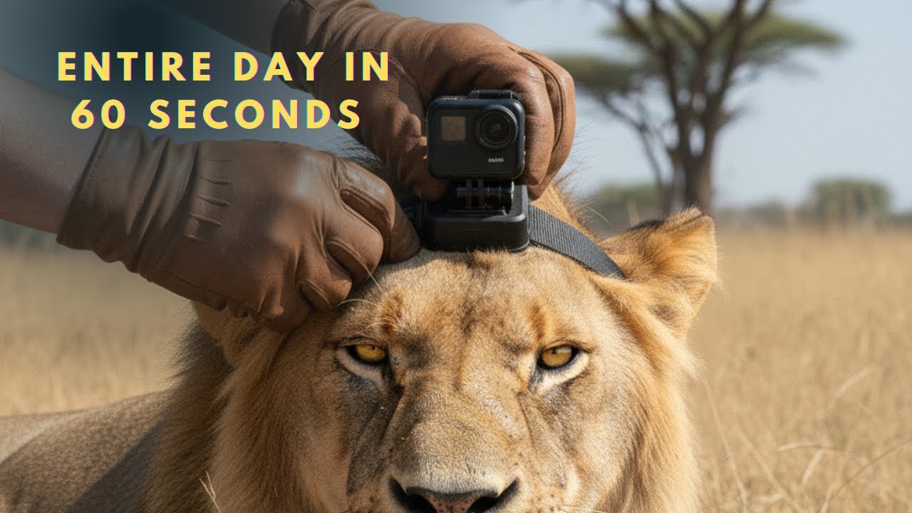We Put a Camera on a Wild Lion — This Is What Happened 😱