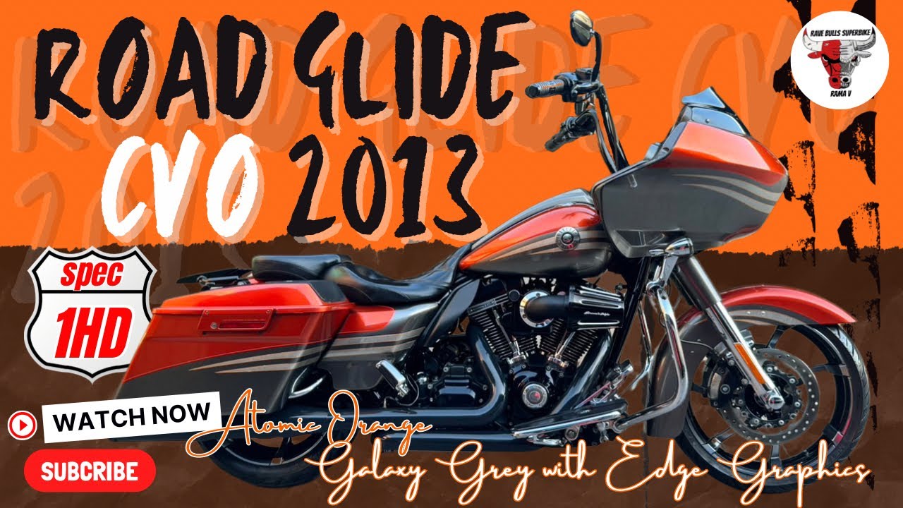 #รีวิวฮาร์เล่ย์ #เทพเจ้าHD FLTRXSE ROAD GLIDE CVO 2013 เครื่อง110CUBIC (1800CC) สีพิเศษCVO 🧡🩶
