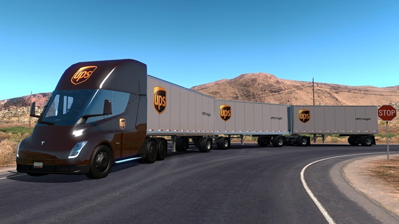 TESLA SEMI TRUCK UPS | Triple Remolque | Ruta en Nevada | De Carson City a Tonopah