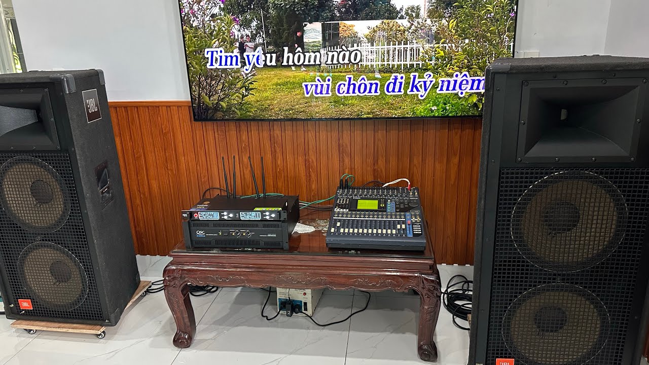 lên dàn âm thanh gia đình với mixer yamaha 01v96 tại hóc môn TP