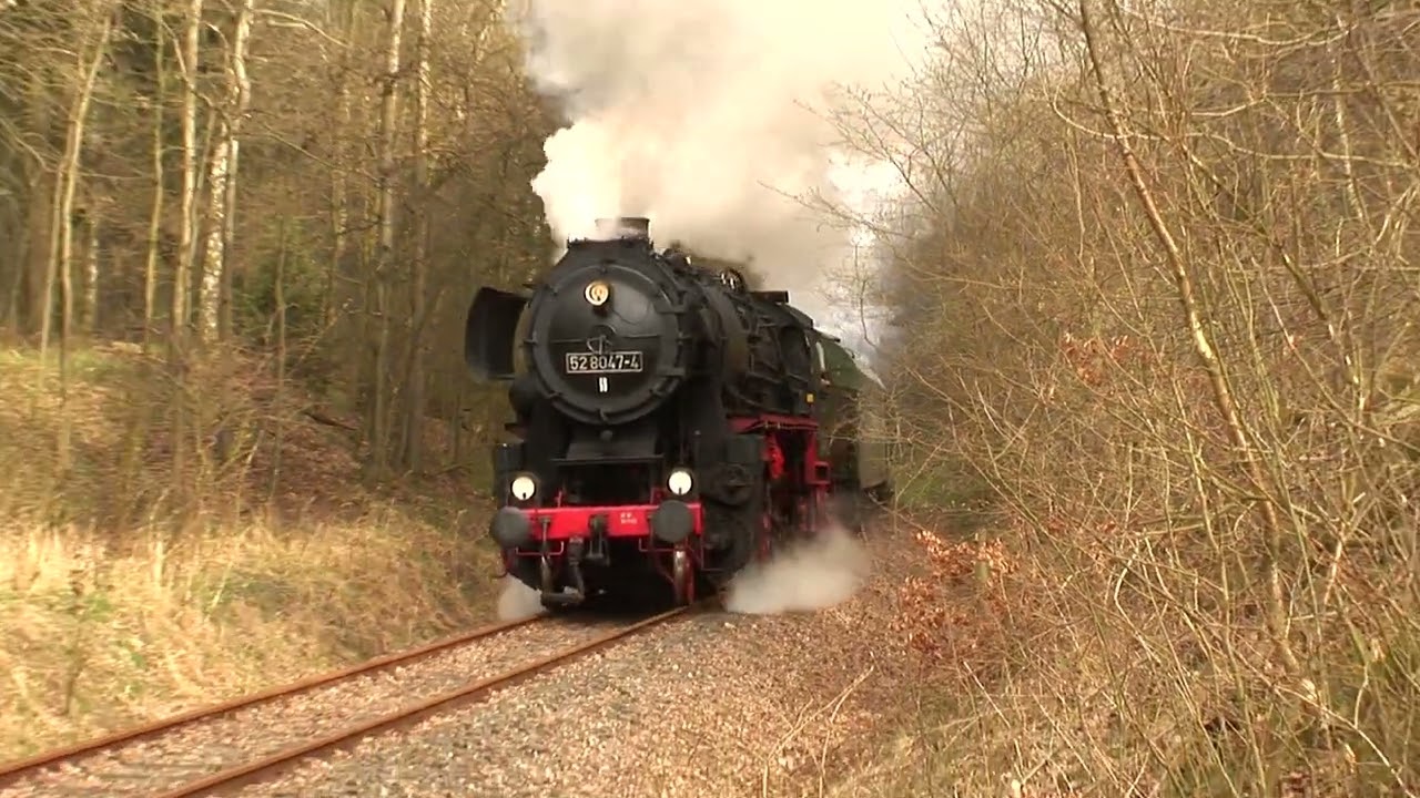 Ostern 2007 im Zellwald mit 52 8047 aus Nossen