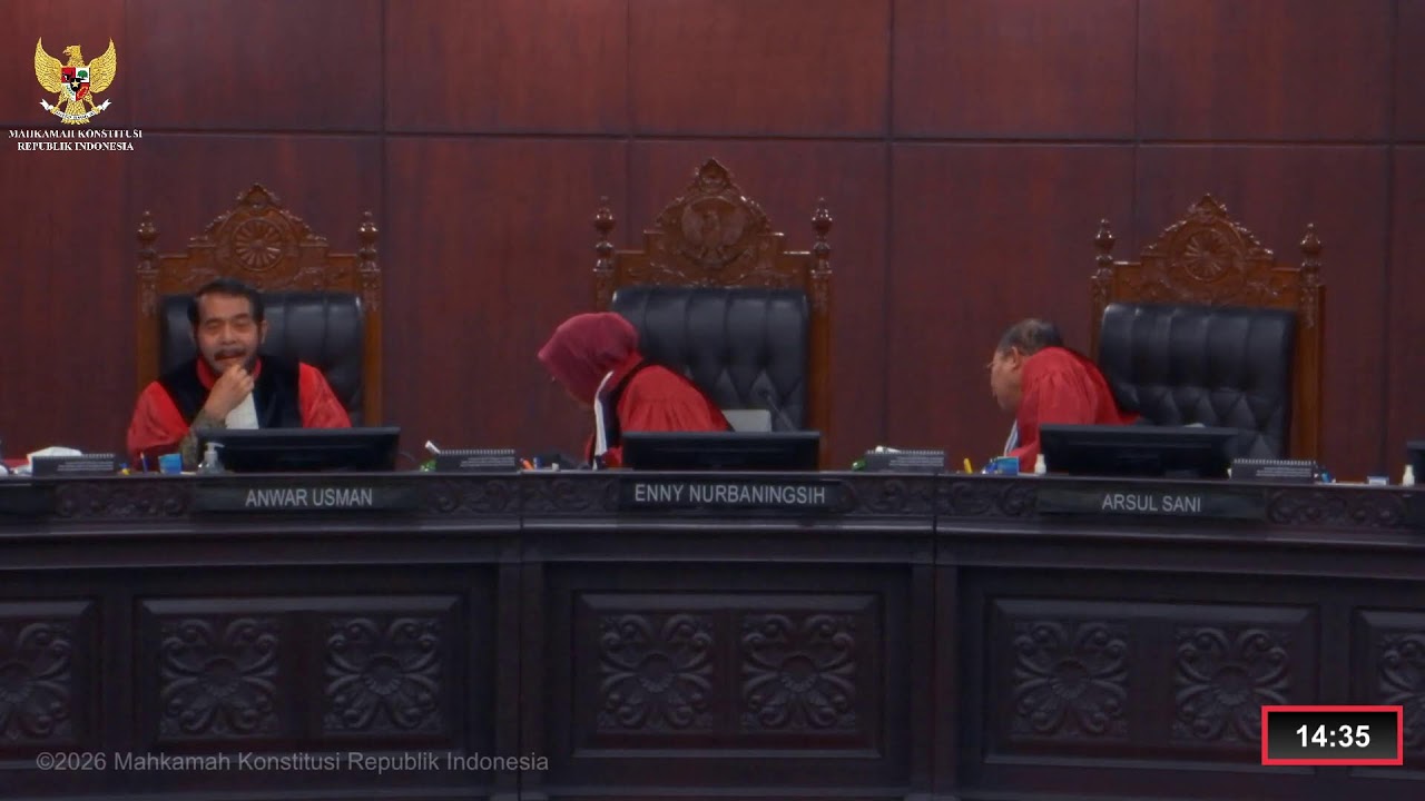 Sidang Perkara Nomor 63/PUU-XXIV/2026. Rabu, 2 Maret 2026.