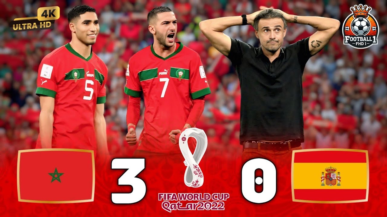 Марокко шокирует мир и выбивает Испанию с ЧМ в безумном матче ⚡🥶 ● MAR (3-0) ESP ¦ 4K 💫
