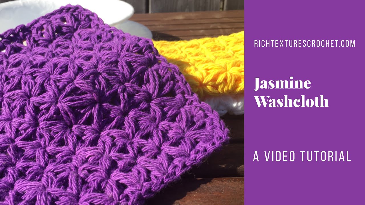 Jasmine Washcloth - A Free Crochet Pattern