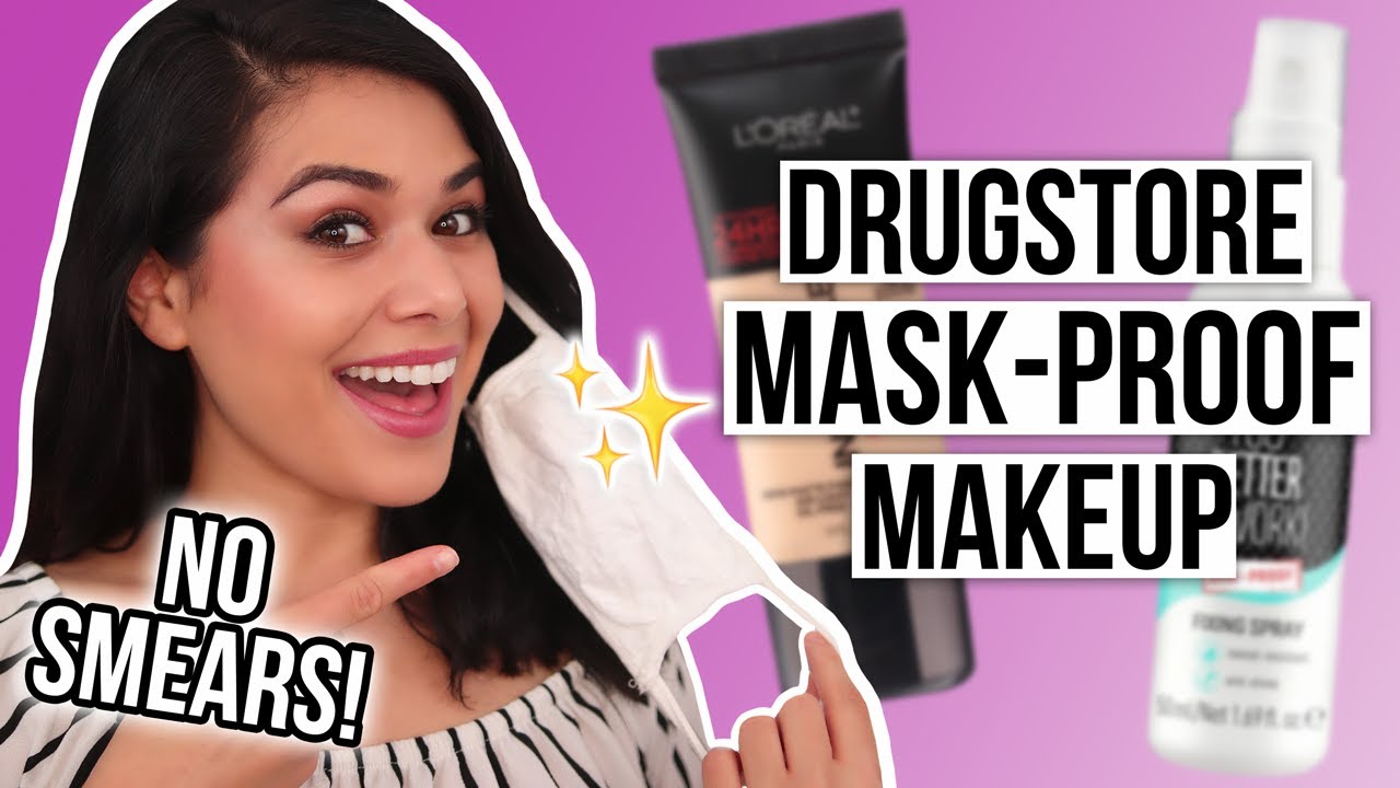 The BEST Long Lasting DRUGSTORE Makeup For Face Masks (NO SMUDGING!)