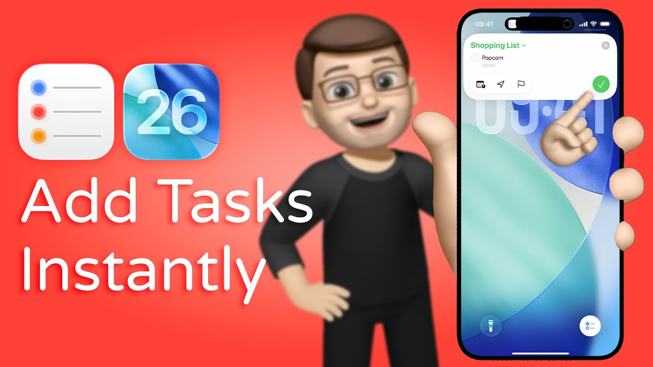 Instant Reminders from the Lock Screen (iOS 26)